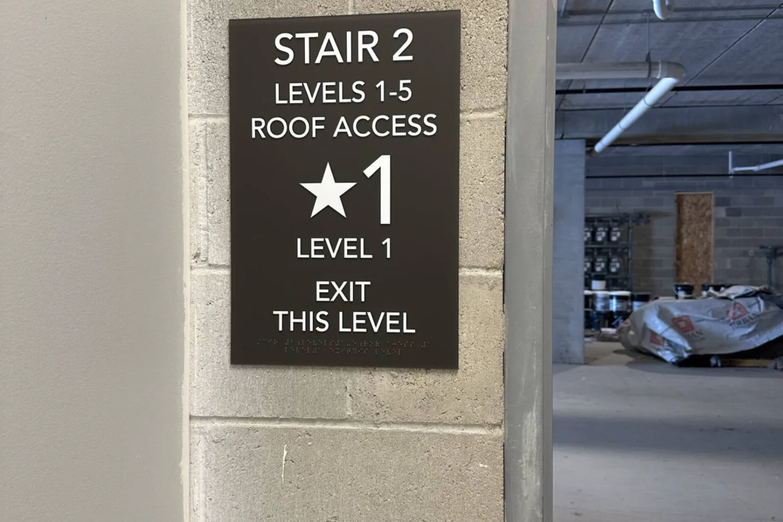 ADA Stairwell Signs
